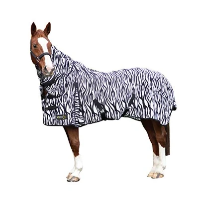Image of Y H StormX Original Zebra Print Fly Rug: 6ft 0in