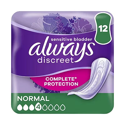 Image of Always Discreet Incontinence Pads Normal x 12