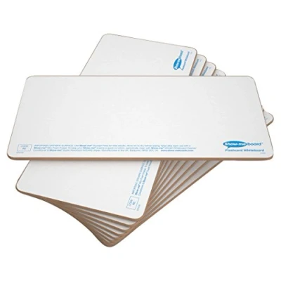 Image of Show Me Rigid Plain Drywipe Flashcards 10 Pieces Small Pack