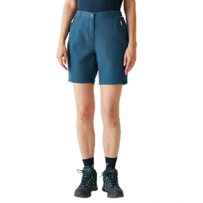 Image of Regatta Women&#039;s Water repellent Chaska III Walking Shorts Dark Denim, Size: 20
