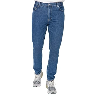 Image of Trendyol Men&#039;s Man Young High Waist Relaxed Jeans, Indigo, 29