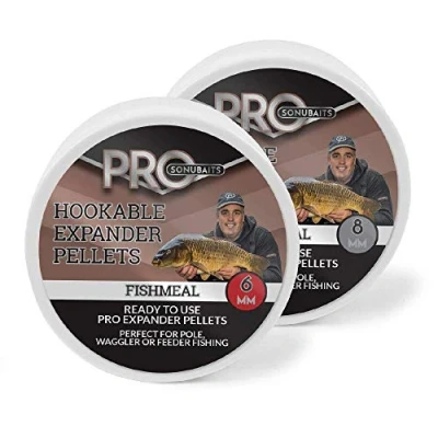 Image of Sonubaits PRO HOOKABLE EXPANDER PELLETS 8mm + 6mm X2 (8mm Fishmeal)
