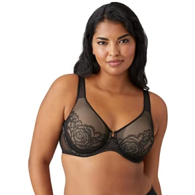 Image of Wacoal Women&#039;s Full Coverage Bra, Black, 38F