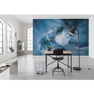 Image of Komar SHX9 085 Non Woven Photo Wallpaper Eye of The Glacier XXL Decoration Nature Landscape Bedroom Living Room Office Hallway 450 x 280 cm (Width Height) Multi Coloured