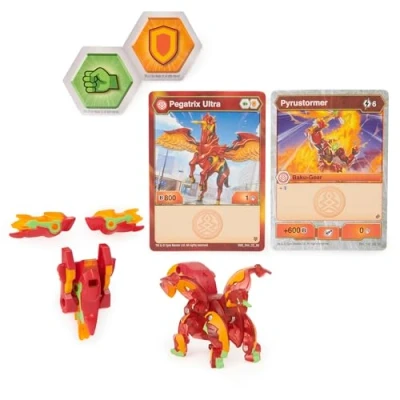 Image of Bakugan Ultra, Pegatrix with Transforming Baku Gear, Armored Alliance 3 inch Tall Collectible Action Figure
