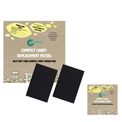 Image of Compost Caddy Spare Filters Suitable for The KitchenCraft Nostalgia (2X 2pk Total 4 Filters)