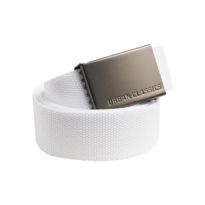 Image of Urban Classics Canvas Belt, White, One Size