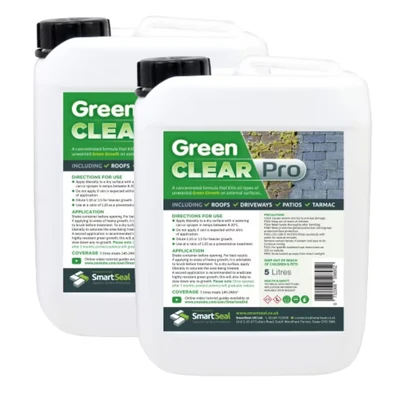 Image of Smartseal Green Clear Pro Moss and Algae Remover 5 Liter Pack of 2