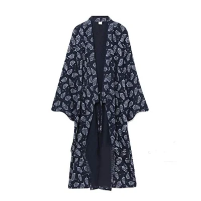 Image of Fancy Pumpkin Men&#039;s Yukata Robes Kimono Robe Khan Steamed Clothing Pajamas, L, Multicoloured01