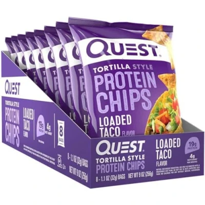 Image of Quest Tortilla Chips Loaded Taco 8 Pack