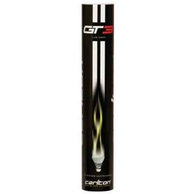 Image of Carlton GT3 Badminton Feather Shuttlecocks, Club Grade, Speed 78