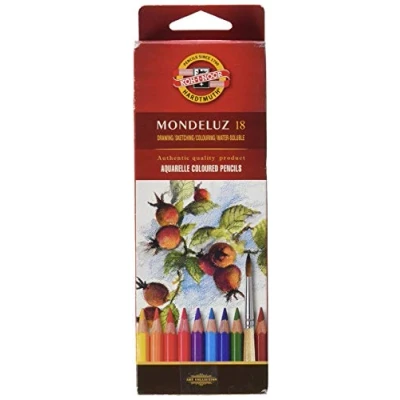 Image of KOH I NOOR Mondeluz Fruit Aquarell Coloured Pencils (Set of 18)