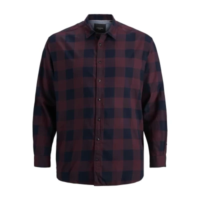 Image of Jack &amp; Jones Jjegingham Twill Shirt, Men&#039;s, Size: 4XL, Port royale