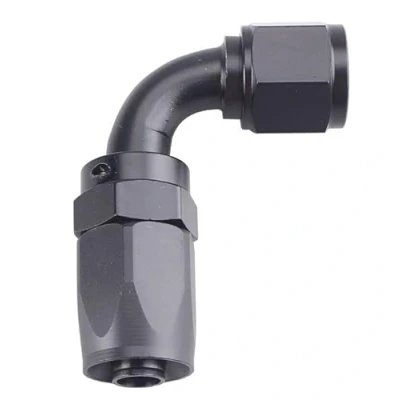 Image of Motorsport an 8 8AN 90 Degree Swivel Fast Flow Fuel Oil Braided Hose Fitting