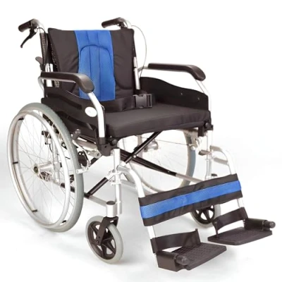Image of Lightweight Aluminium Folding self Propel Wheelchair with 20 inch Extra Wide seat ECSP01