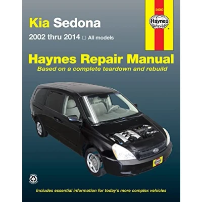 Image of Kia Sedona (02 14) Haynes Repair Manual (Paperback)