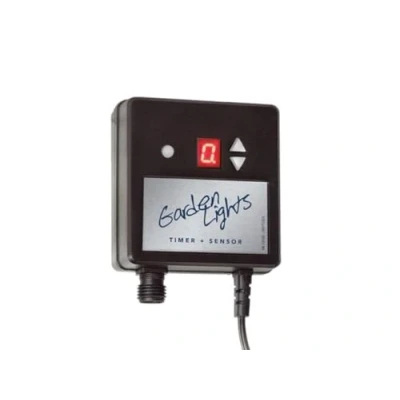 Image of Garden Lights GL6009011 Photocell Sensor with Timer 12 V Max. 150W, 1W, Black