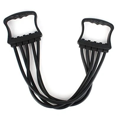 Image of Iyowei Chest Expander Puller, 5 Tubes Muscle Pull Exerciser Arm Fitness Adjustable for Home Gym Training
