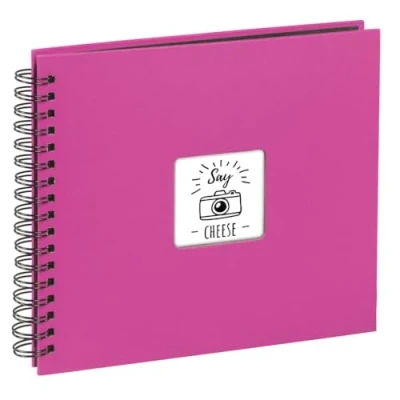 Image of Hama 113680 Fine Art Photo Album 28 x 24cm 50 Pink w/Black Pages, 24 cm