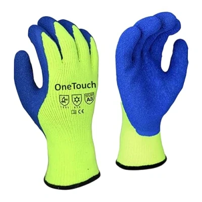 Image of A406 6 Pairs Thermal Gloves Winter Latex Rubber Work Builders Gardening (Medium/8)