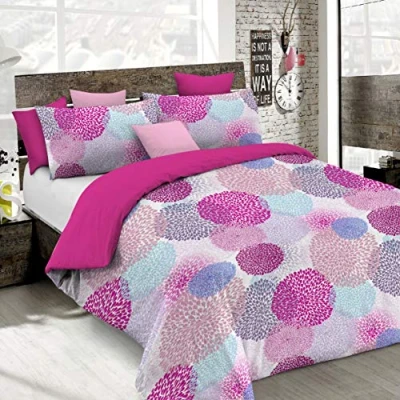 Image of Italian Bed Linen Fantasy Duvet Cover (Made in Italy), soffioni, Small Double