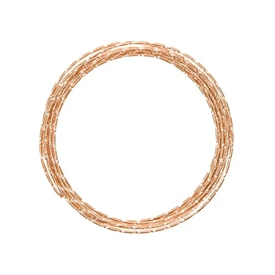 Image of Vaessen Creative 2 mm x 5 m Aluminium Wire Diamond Cut, Saffron Orange