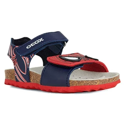 Image of Geox Baby B Sandal Chalki Boy, Dk Navy Red, 4.5 UK Child