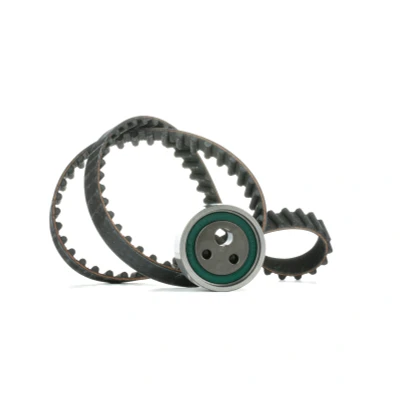 Image of 1680600QA9, 1680600QAT, 1680600QAU Timing belt kit FEBI BILSTEIN 21249 87 with rounded tooth profile incl. tensioner pulley RENAULT: CLIO 2, 1