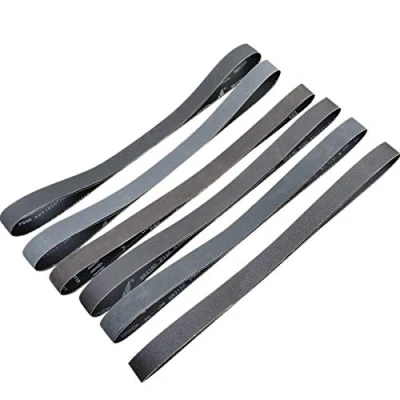 Image of 12 PCS 2 x 72 Inch Silicon Carbide Sanding Belts Assortment 80, 120, 240, 400, 800, 1000 Grits Premium Sander For Knife Sharpening and Metalworking