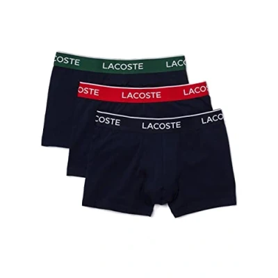 Image of Lacoste 3 PACK Pants, Men&#039;s, Size: Medium, Marine/argent chine/rouge