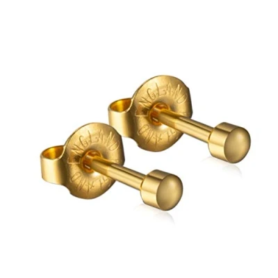 Image of Official Caflon Blu Ear Piecing Ball Studs Gold Mini (3 Pairs)