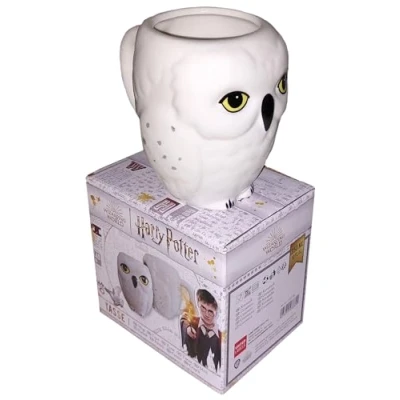 Image of Harry Potter Mug Hedwig Owl Coffee Ceramic White 350 ml