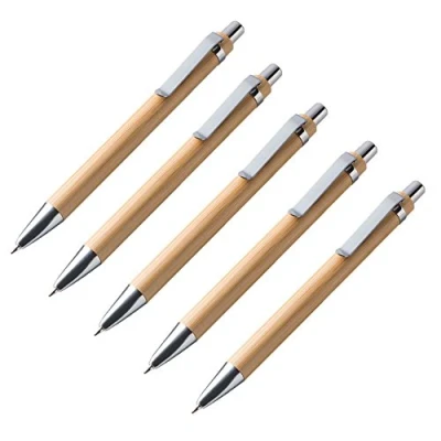 Image of notrash2003® Ballpoint Pen Sets, Various Quantities of bamboo wood pens 5er Set Black