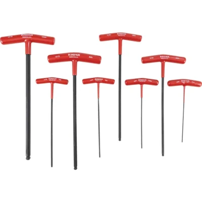 Image of Bondhus 8 Piece Metric T handled Ball Driver Set
