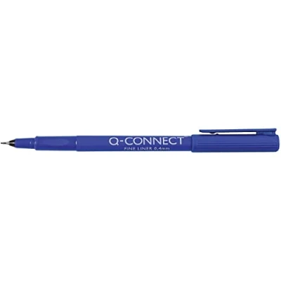 Image of Q Connect Fineliner 0.4 mm, blue
