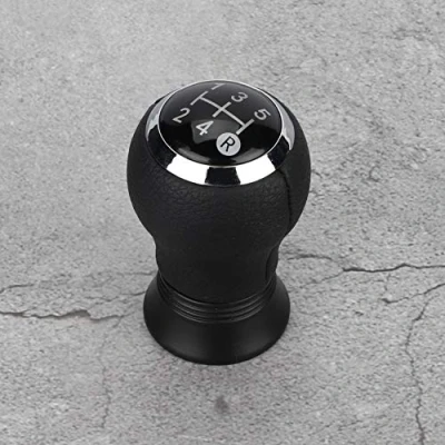 Image of Gear Shift Knob, Head Car Modification 5 Speed Knob for Yaris 2005 2010(Leather)