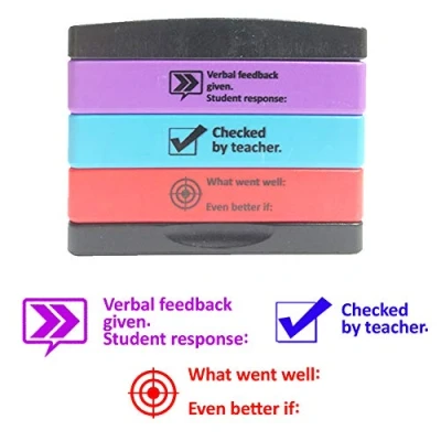 Image of Verbal feedback/Student response, Checked by teacher, WWW/EBI 3 Layer Teacher Stamp (1)