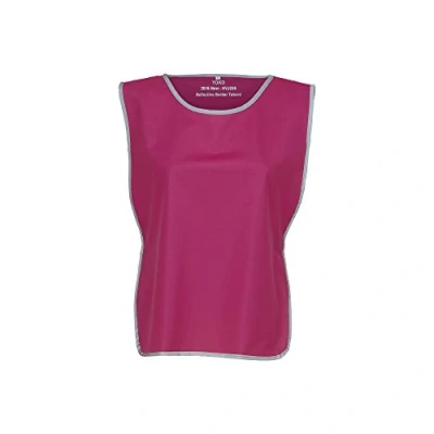 Image of Yoko Childrens/Kids Hi Vis Reflective Border Tabard (One Size) (Raspberry)