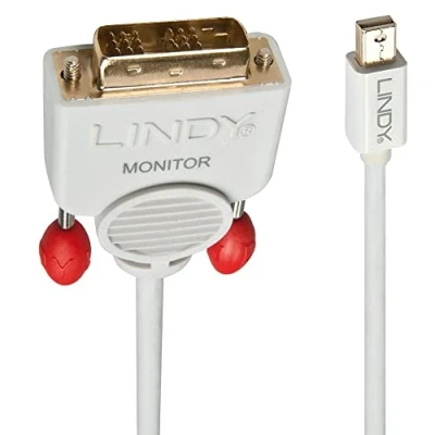 Image of LINDY 3m Mini DisplayPort to DVI Cable, White