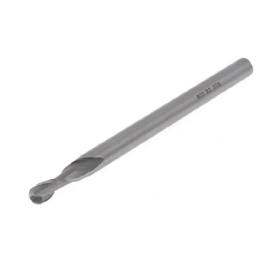 Image of Sourcingmap HSS Helical Groove 2 Flute 5mm Cutting Dia Ball Nose End Mill