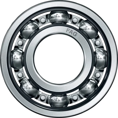 Image of FAG 6207 Deep Groove Ball Bearing, Single Row, Open, Normal Clearance, Metric, 35mm Bore, 72mm OD, 17mm Width, 24000rpm Maximum Rotational Speed, 3440lbf Static Load Capacity, 5730lbf Dynamic Capacity