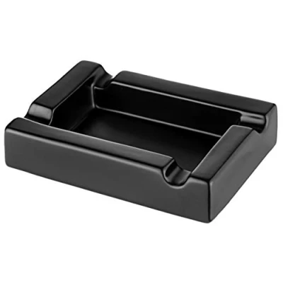 Image of GERMANUS Granitum I Large Cigar Ashtray in Black