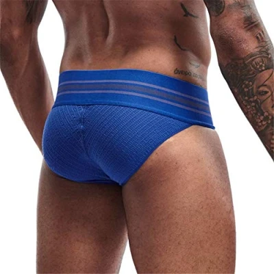 Image of JOCKMAIL Mens Briefs Underwear Athletic Brief Cotton Sport (XXL, Blue)