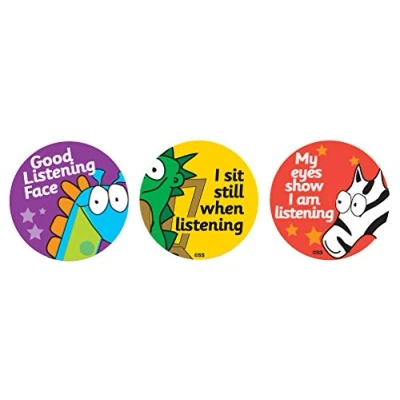 Image of SuperStickers Solutions Good Listening Reward Stickers (Pack of 54) DBS145