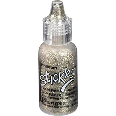 Image of Stickles Glitter Glues Ranger Industries 9696 Stickles, Platinum, Beige