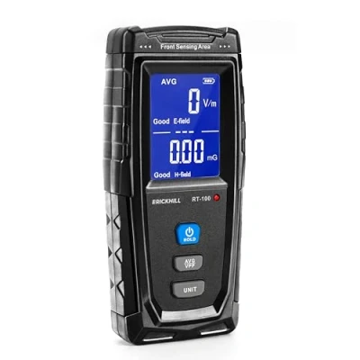 Image of ERICKHILL EMF Meter, Rechargeable Digital Electromagnetic Field Radiation Detector Hand held LCD Detector, Great Tester for Home Inspections, Office, Outdoor