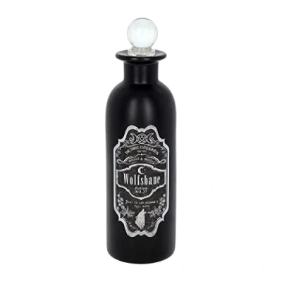 Image of Nemesis Now Wolfsbane Potion Bottle 21cm Black