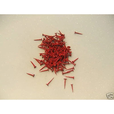 Image of GIMP PINS 13MM 100g RED, C PERRIN Upholstery Supplies