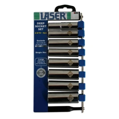 Image of Laser 4039 Deep Socket Set 3/8 Inchd 8pc