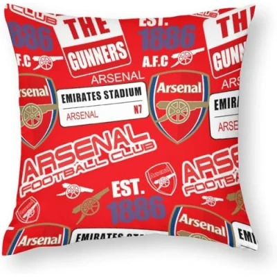 Image of ZFENGYYUAN Arsenal football Home Throw Pillow Case Couch Sofa Bedroom Decor Square Cushion Covers 18x18 In